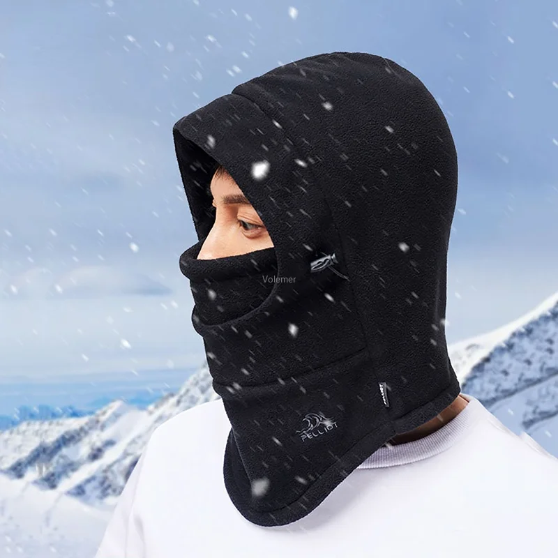 Youpin PELLIOT Winter Warm Fleece czapki maska na twarz typu kominiarka szyi cieplej mężczyźni kobiety kolarstwo na świeżym powietrzu i narciarstwo czapki Unisex