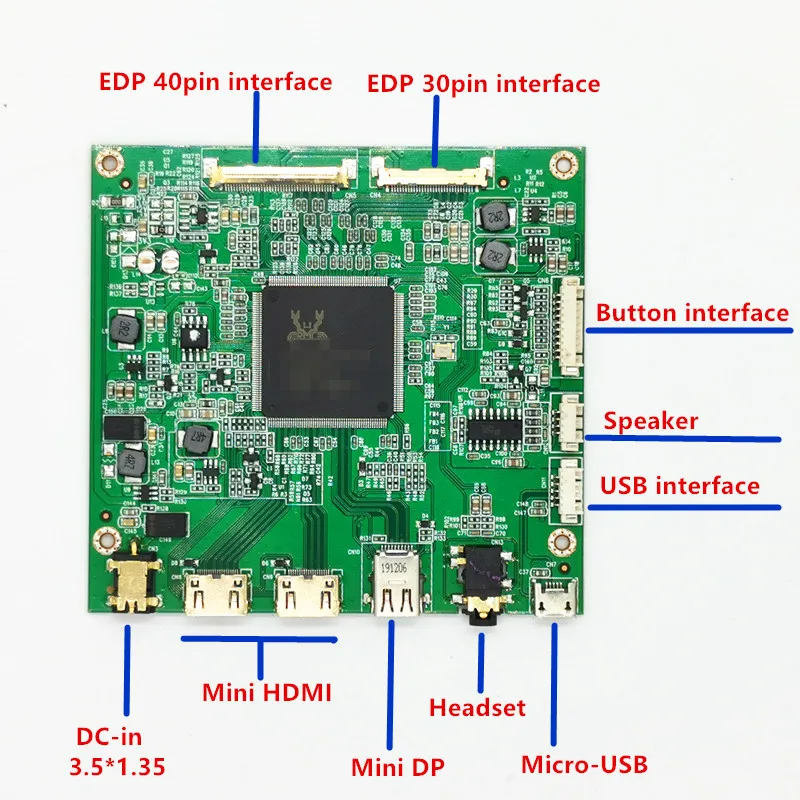 4K LCD Controller Board For 15.6 inch LQ156D1JX01 LQ156D1JX01B 3840*2160 40pin EDP Laptop LCD panel LCD drive board DIY kit