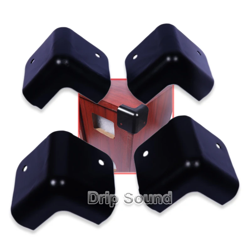 4pcs Metal Corner Protector Safe Decoration Right Angle Protection Cover for Loudspeaker Box Amplifier 45x45mm #1