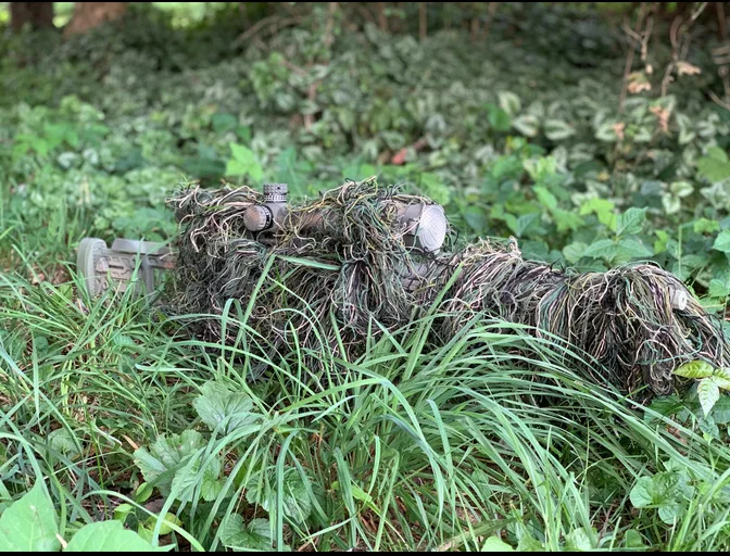 Nuova versione più spessa di 1.8 m corda avvolgente per fucile tipo di erba Ghillie si adatta alla copertura della pistola Camouflage Wrap rope Paintball abbigliamento da caccia