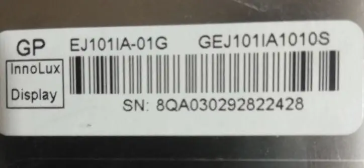 EJ101IA-01G 6B01B002HU000 for Tablet computer LCD Displays screen