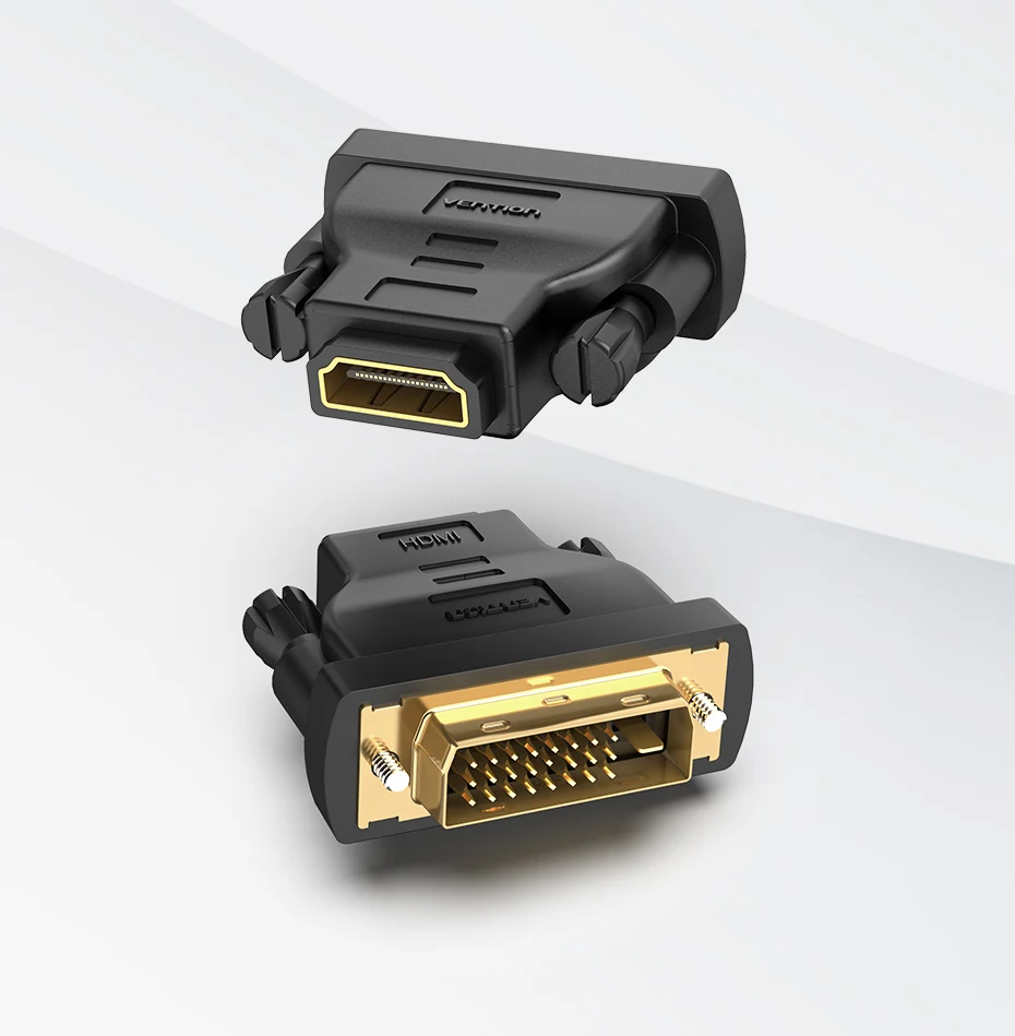Vention DVI zu HDMI Adapter Bidirektionaler DVI D 24+1 Stecker auf HDMI Buchse Kabelanschluss Konverter für Projektor HDMI zu DVI – Detail 14