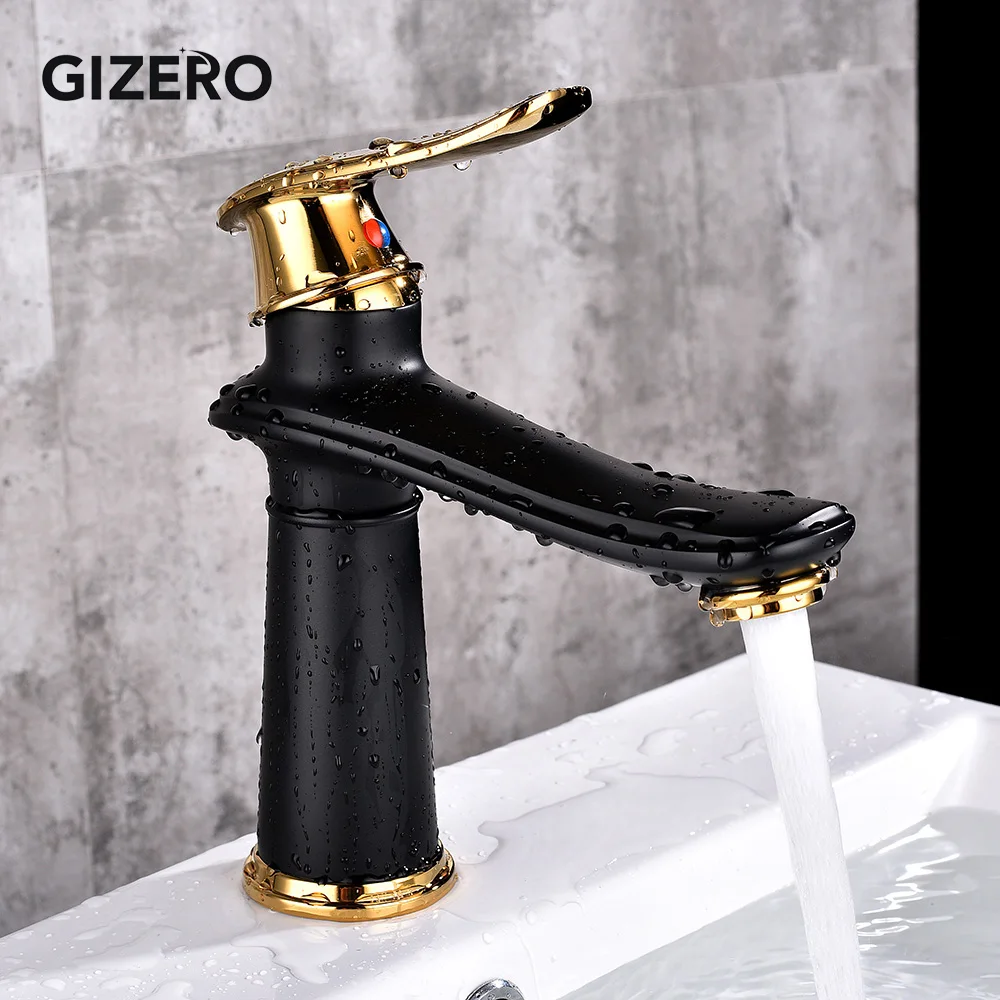 Bathroom Faucet Basin Mixer Multiple Colors Water Taps Single Handle Basin Sink Mixer Faucet Hot And Cold Deck Mounted ZR733