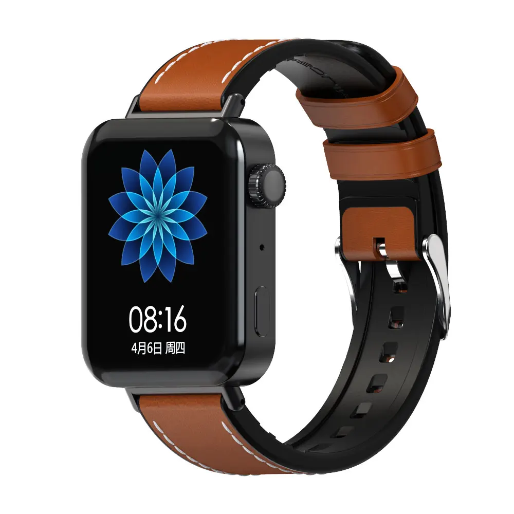 สำหรับXiaomi Miนาฬิกาสายเชื่อมต่อสร้อยข้อมือหนังสายรัดข้อมือPerfect MatchฟรีLinkerอุปกรณ์เสริม