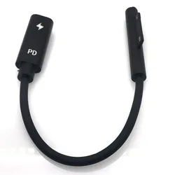 USB Type C PD 15V Power Charger Adapter Converter Charging Cable for Microsoft Surface Pro 7/6/5/4/3/GO/BOOK Laptop 1/2