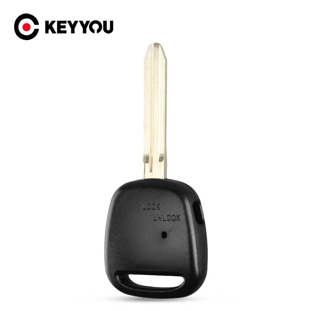 

KEYYOU 1 Side Button Car Remote Blank Key Shell Case Fob TOY43 Blade For TOYOTA Carina Estima Harrier Previa Corolla Celica