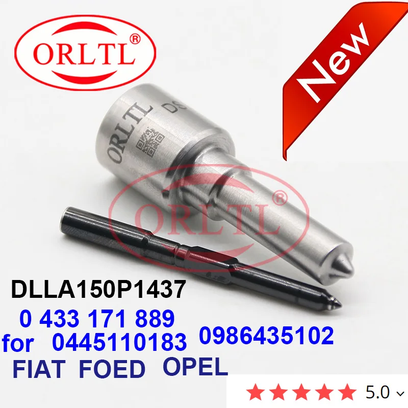 

Black Coated Needle Nozzle DLLA150P1437 0433171889 for OPEL93169115 93184178 93190435FOED:1538758 9S51-9F593-BA