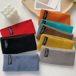 Korea Style Winter Warm Kintted Headband Solid Color Wool Knitting Hairbands Ear Warmer Hair Band Turban Hair Accessories