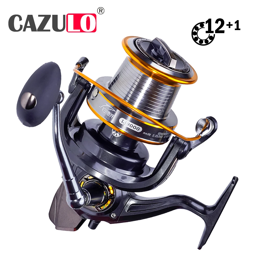 

New Metal Spinning Reel 12+1BB Max Drag 15-28kg Peche A La Carpe Fishing Accessories Carretilha Wheel 4.11:1 Fish Tools Molinete