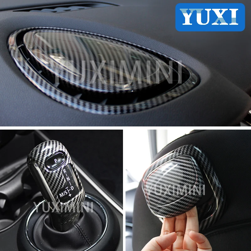 ABS 플라스틱 자동차 탄소 스타일 보호 커버, BMW 미니 2021 쿠퍼 S JCW F54 F55 F56 F57 F60 인테리어 수정 스티커
