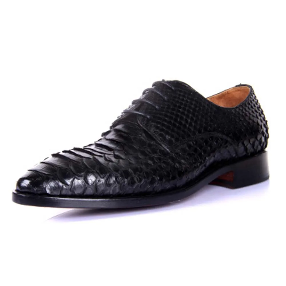 

hubu Pure manual import Python skin Men formal shoes fashion private custom Snake skin Men formal shoes Gift