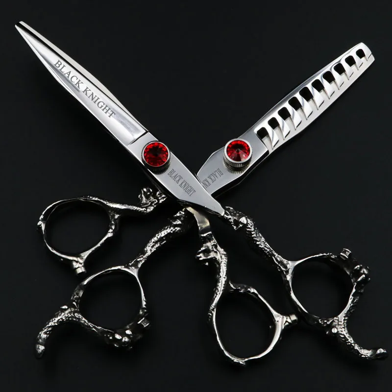 

6 Inch Professional Hairdressing Scissors Set Cutting+Thinning Hair Scissors Barber Shears Personality 10/30Teeth