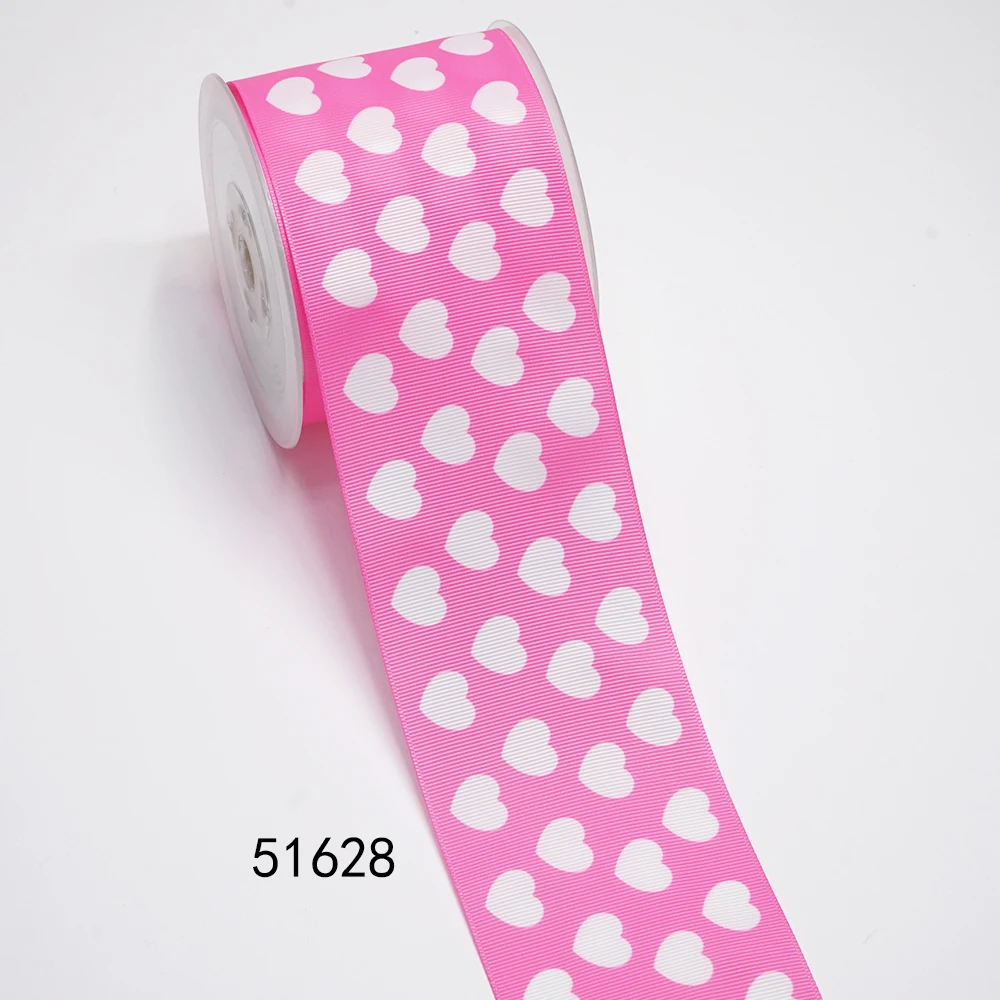 DIY Cartoon Dot Printed Grosgrain Ribbon For Craft Supplies Sewing Accessories 5 Yards. 51628