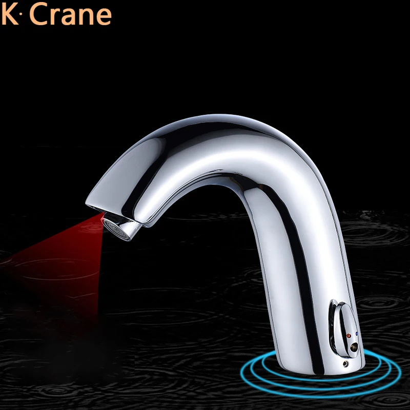 Touchless Motion Sensor Faucet Bathroom Infrared Sense Tap Basin Sink Automatic Smart Grifo Inductive Deck Mounted Torneira Taps