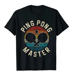 Ping Pong mistrzowska tenisista stołowa w stylu Vintage zabawna koszulka męska na wyprzedaż gotyckie bluzki i koszulki Top bawełniany koszulka Camisa