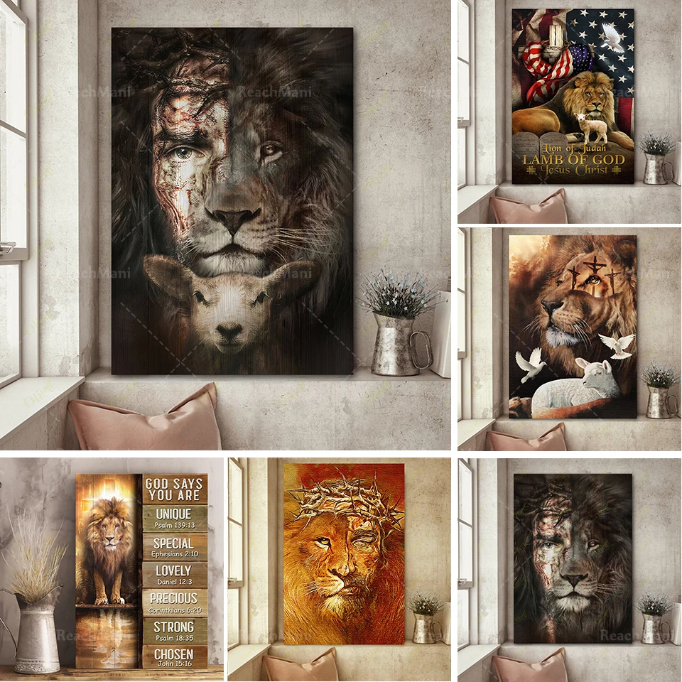 Lion Et Agneau Avec…