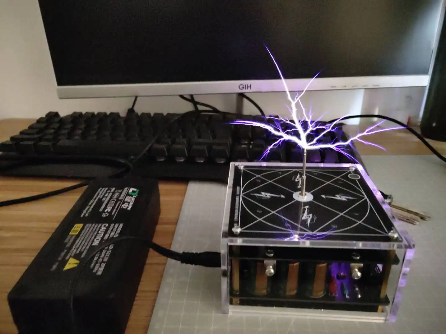 Bobine de musique Tesla SSTC, outil de Science et d'éducation de la foudre artificielle, bricolage d'expérimentation, cadeaux d'anniversaire créatifs