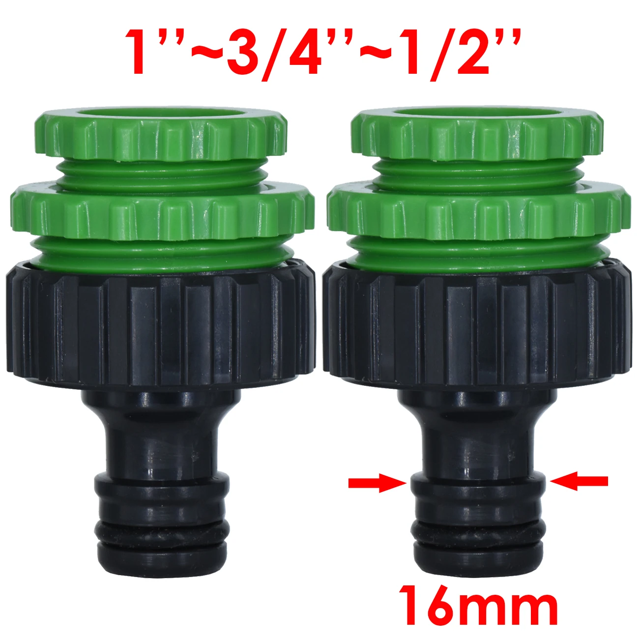 KESLA 2PCS 3/4‘’ & 1‘’ Female Thread Faucet Connector Garden Irrigation Hose Quick Coupler Nipple Joint Greenhouse Adapter