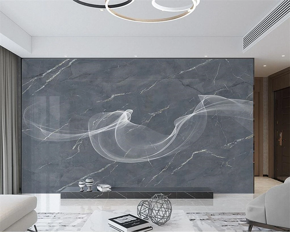 beibehang Customized new bedroom living room dark gray rock slab gray marble background wallpaper wall papers home decor