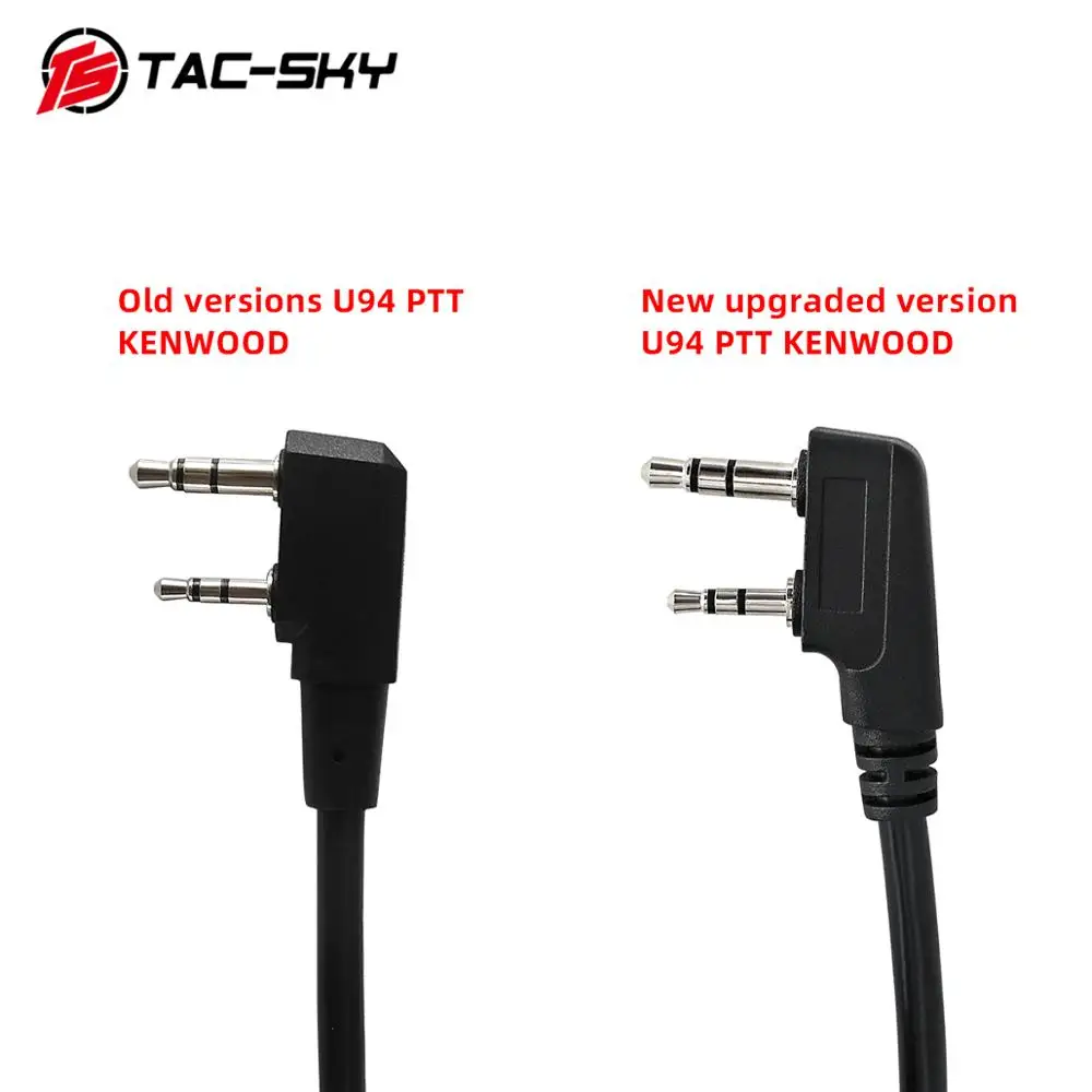 TS TAC SKY PTT U94 PTT adaptador táctico PTT auriculares tácticos Walkie Talkie Ptt para auriculares tácticos Comta I II III/Sordin