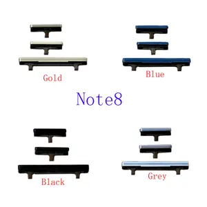 Bilashmart 1Set Power On Off Swith Volume Button Samsung Galaxy Note 8 N9500 N9500F N950 N900 N900D N900U Note8 Housing Frame Side Key