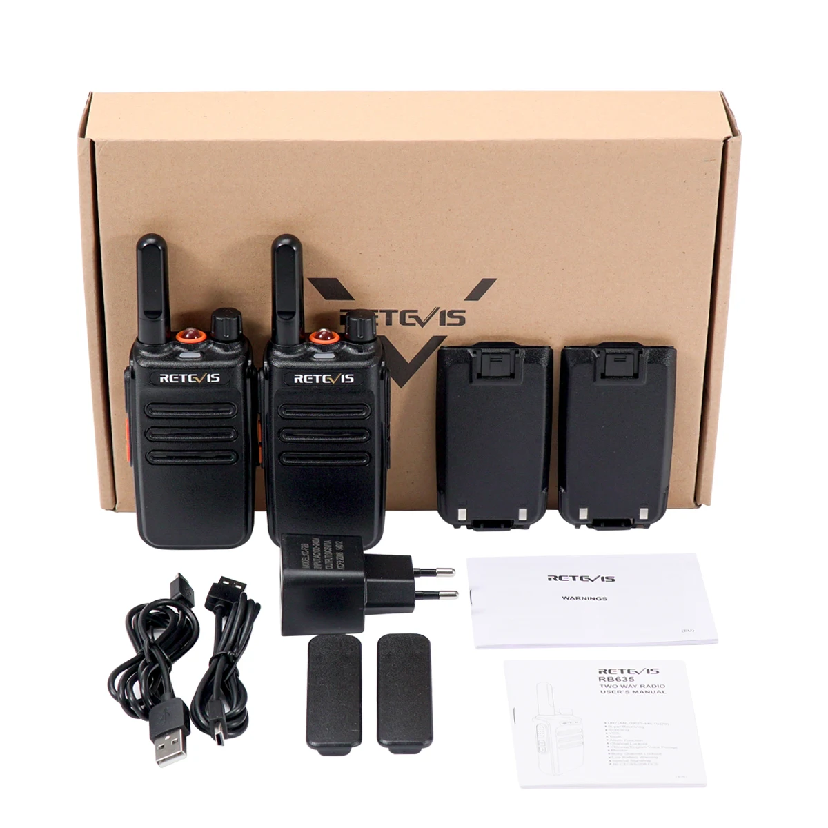 RETEVIS PMR Walkie Talkie 10 pcs Walkie Talkie RB635 RB35 PMR 446 Two-way Radio PTT talkie walkie for Hunting Hotel Restaurant