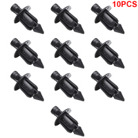 10Pcs/Set 6mm Black Rivet Fairing Body Trim Panel Fastener Screw Clips For Honda ATV Motorcycle Accessories Parts