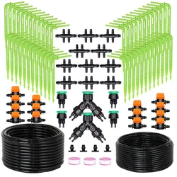 Automatyczne podlewanie węża ogrodowego zestaw do nawadniania łokciowego emitera systemu nawadniania domowe drzewko Bonsai roślina doniczkowa szklarni