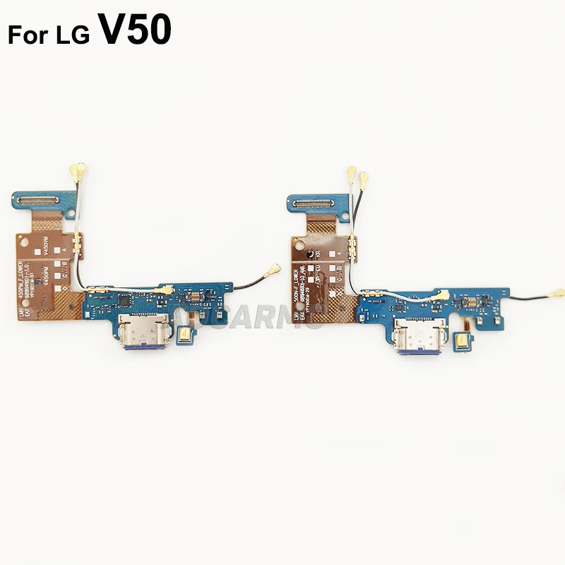 Aocarmo Type C USB Charger Dock Charging Port Connector Bottom Mic Flex Cable For LG V50 Repair Parts