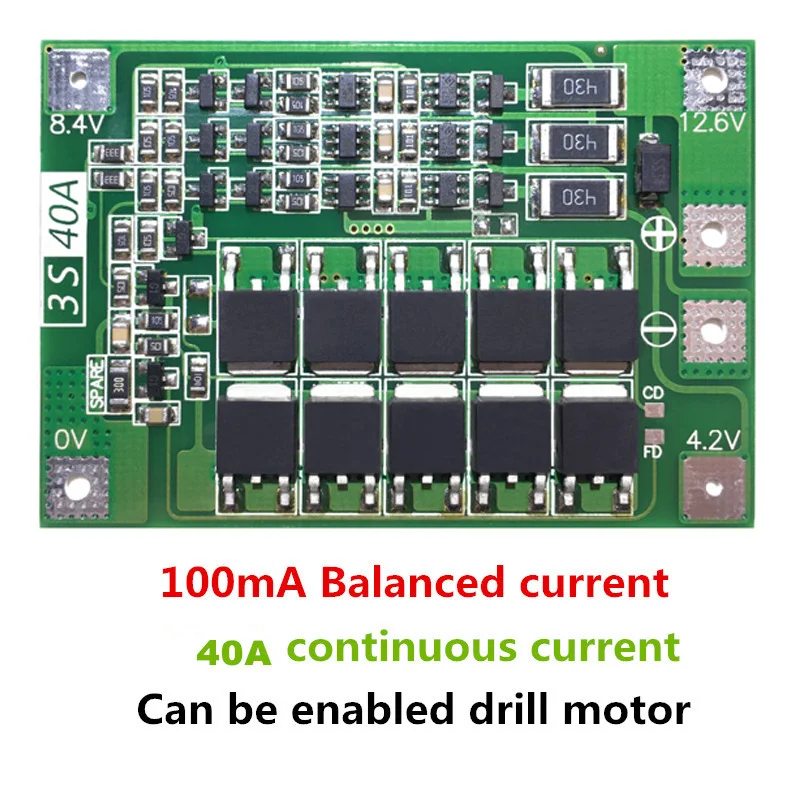 1S/2S/3S/4S/5S Li-ion 18650 Lithium Battery Charger Lipo Cell Module PCB BMS Protection Board For Drill Motor with Balance