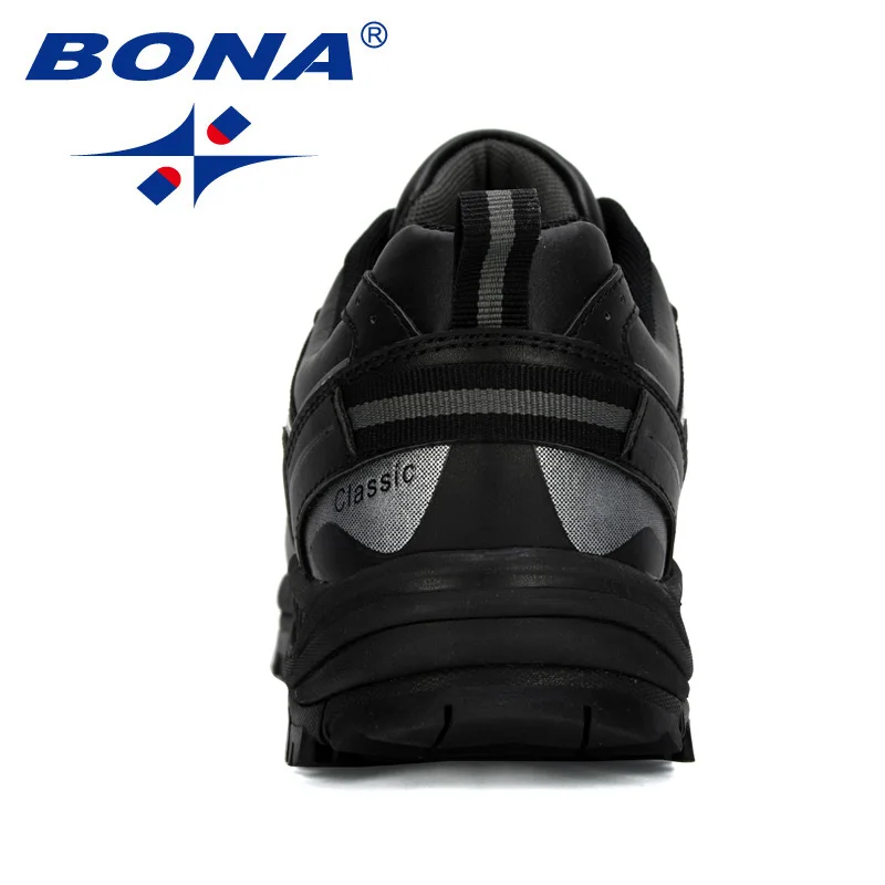 BONA New Designers Hiking Shoes Male Mountain Climbing Trekking Shoes Man Cow Split Sport Walking Shoes Men Trendy Sneakers