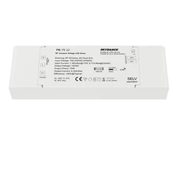 Nowy sterownik przyciemnianie LED RF 2.4G sterowanie bezprzewodowe AC 110V 220V do DC 12V 24V 75W wyjście CV stałe napięcie PB-75-24