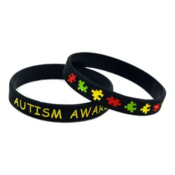 Fashion Autism Awareness Silicone Bracelet Autism Medical Warning Bracelet Wrist Band Hot Sale
