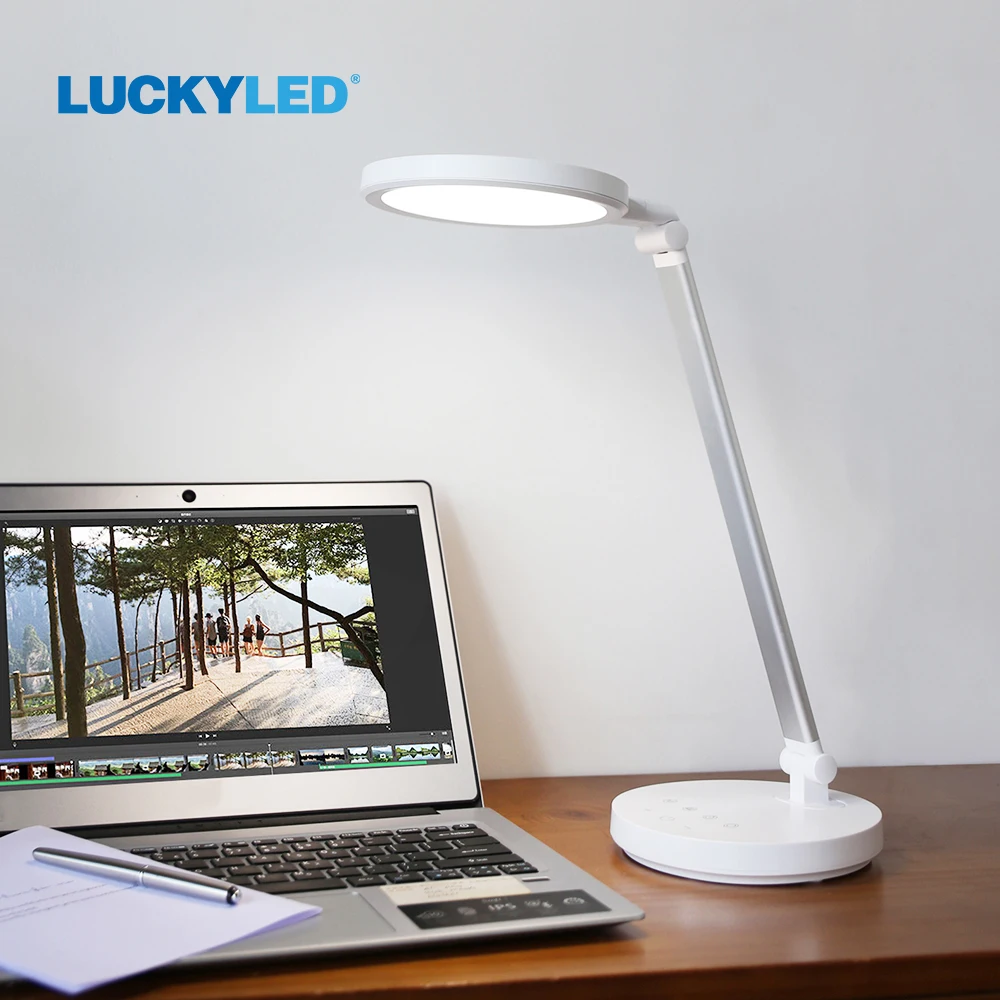 

LUCKYLED Desk Lamp Modern Style 4.5W Adjustment for Foldable Bendable for Studying Reading Working with Touch Control Dimming