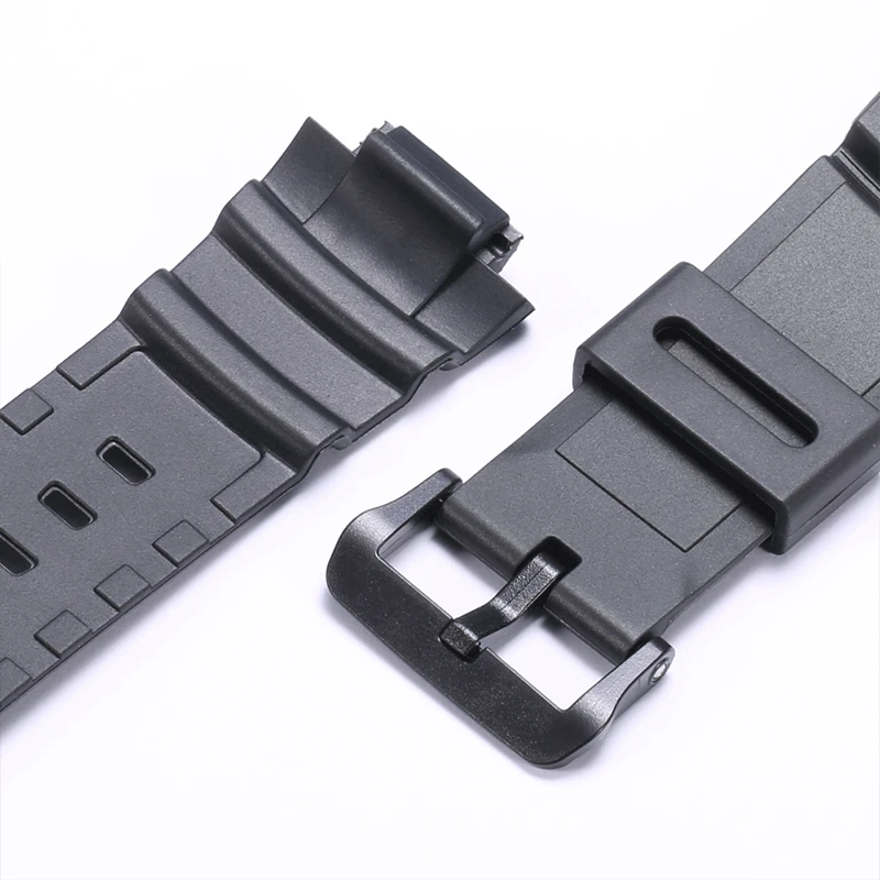 Correa de reloj de resina para hombre, accesorio adecuado para Casio W-S220, HDD-S100, MCW-100H, deportivo, resistente al agua, con hebilla