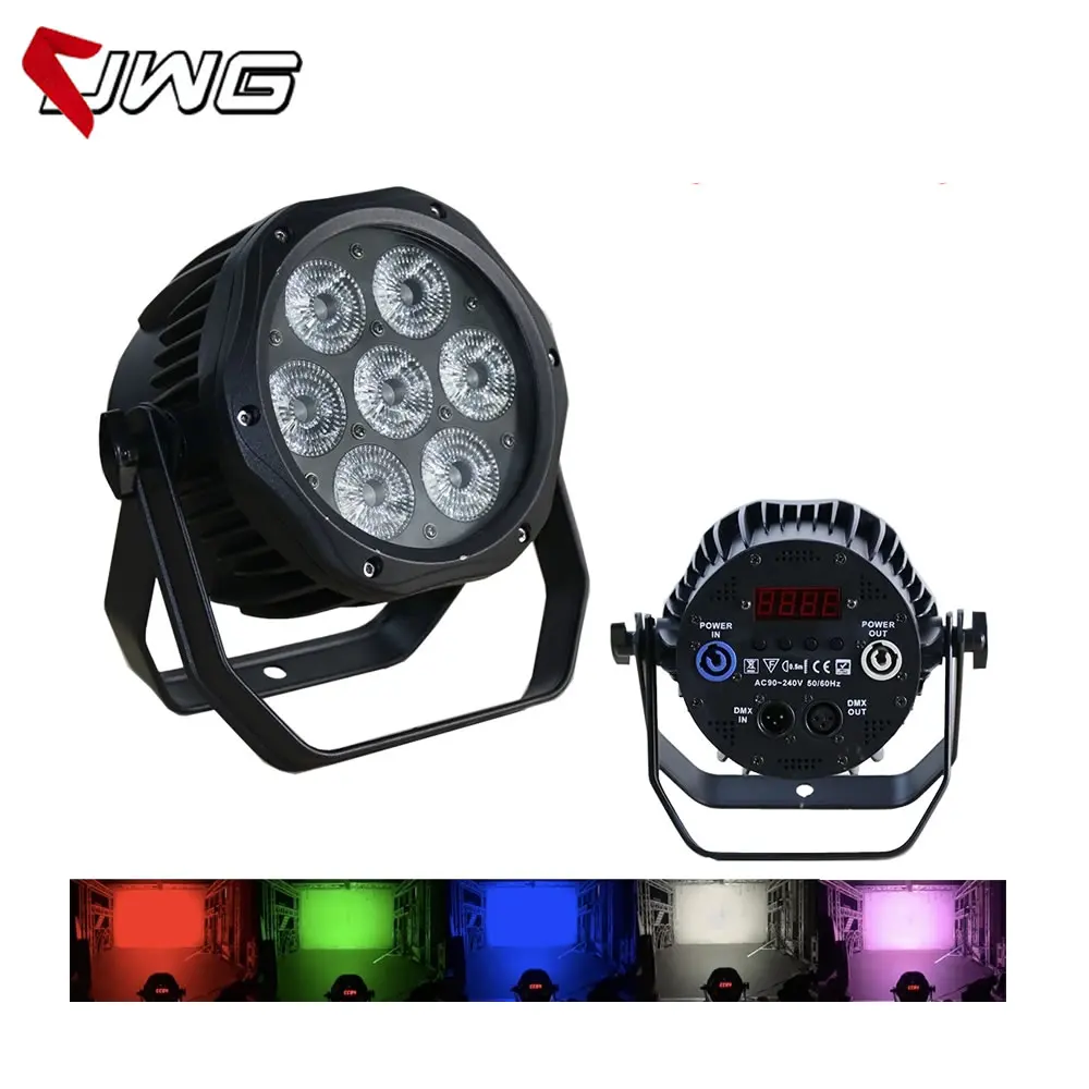 

Tyanshine Led Lamps 7x18W RGBWA+UV 6in1 LED PAR Light LED PAR Cans DMX Stage Lighting Indoor Club Bars Disco Party Lighting