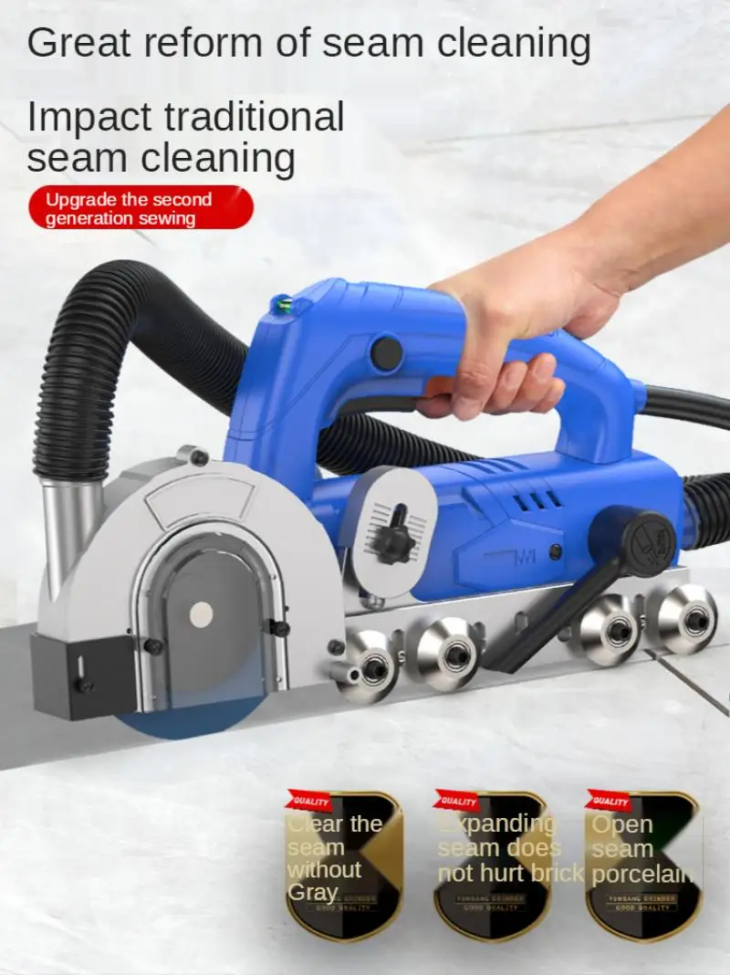 220V 1200W Household Electric Tile Gap Crevice Cleaning Machine Slotting Tool Tile Joint Cleaner Tile Joint Cleaning Machine