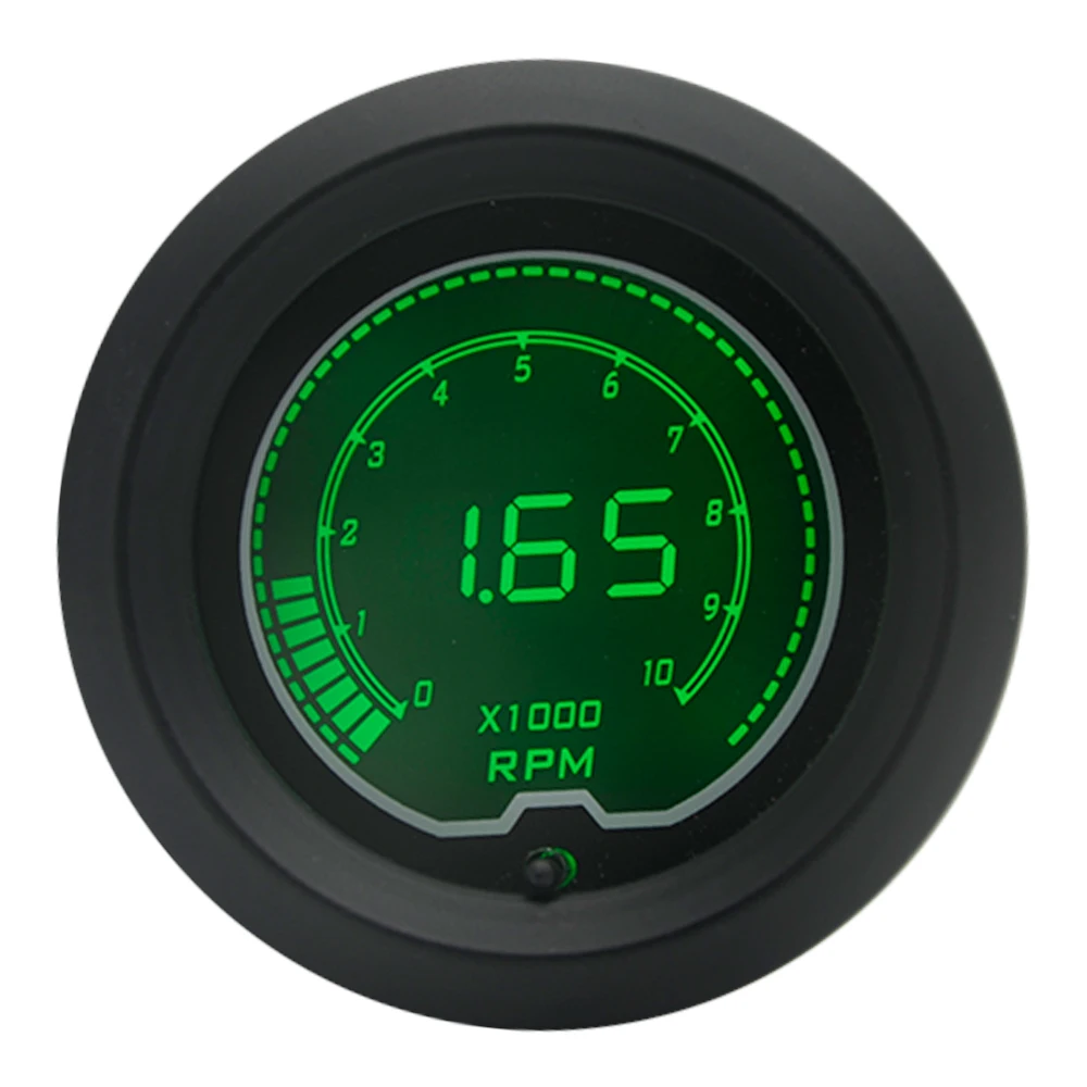 52mm LCD Digital 7 Color Display Tachometer RPM Gauge Fit For 4 6 8 cylinders /AUTO GAUGE