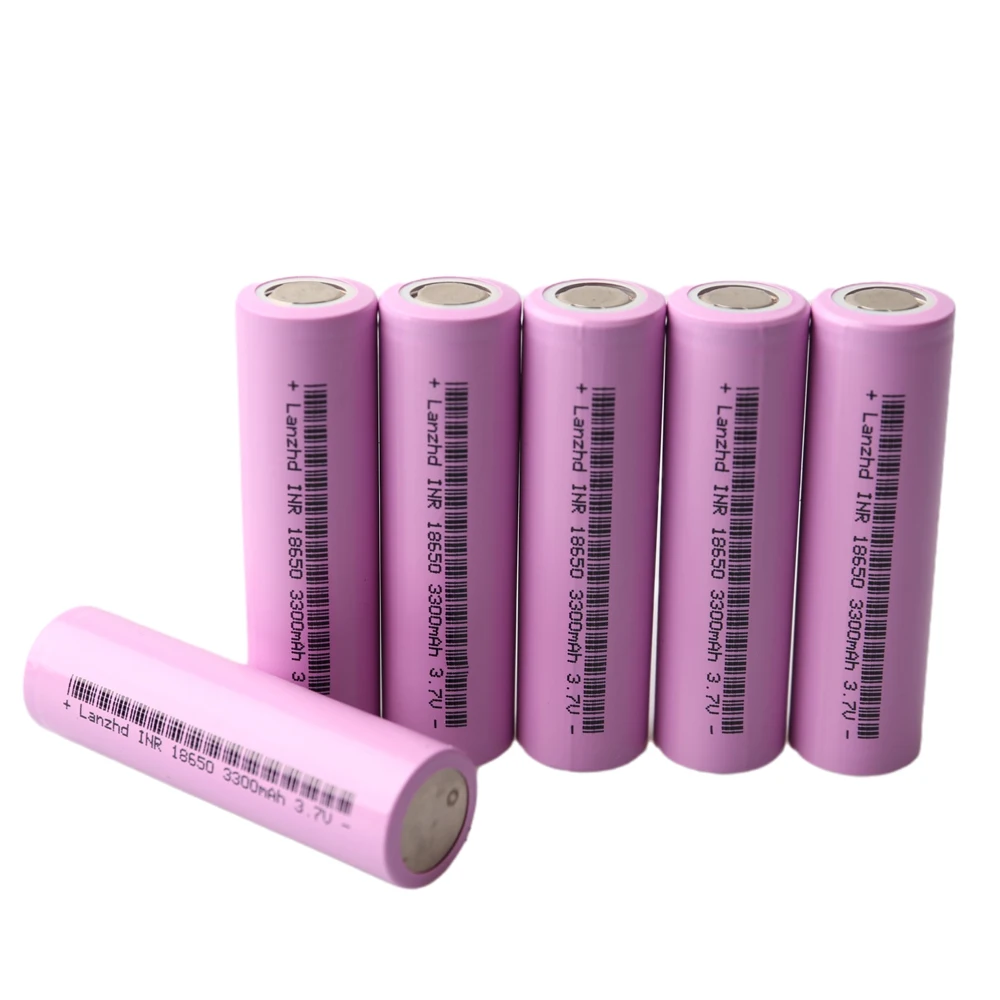 

12PCS 18650 Rechargeable battery 3300mah 3.7V 18650 Li ion lithium Battery pack For bicycle Led Lights Toy