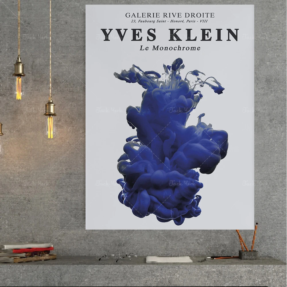 

Yves Klein Blue Art Exhibition Poster, Klein Blue, Monochrome Blue, French Art, Modern Art, High Quality Printable Download