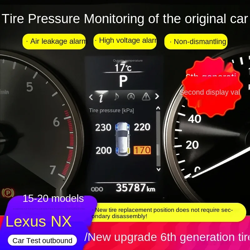 

Tire Pressure Monitoring NX300h for Lexus NX200 Original Car Tire Pressure Detector Original Tire Pressure Modification