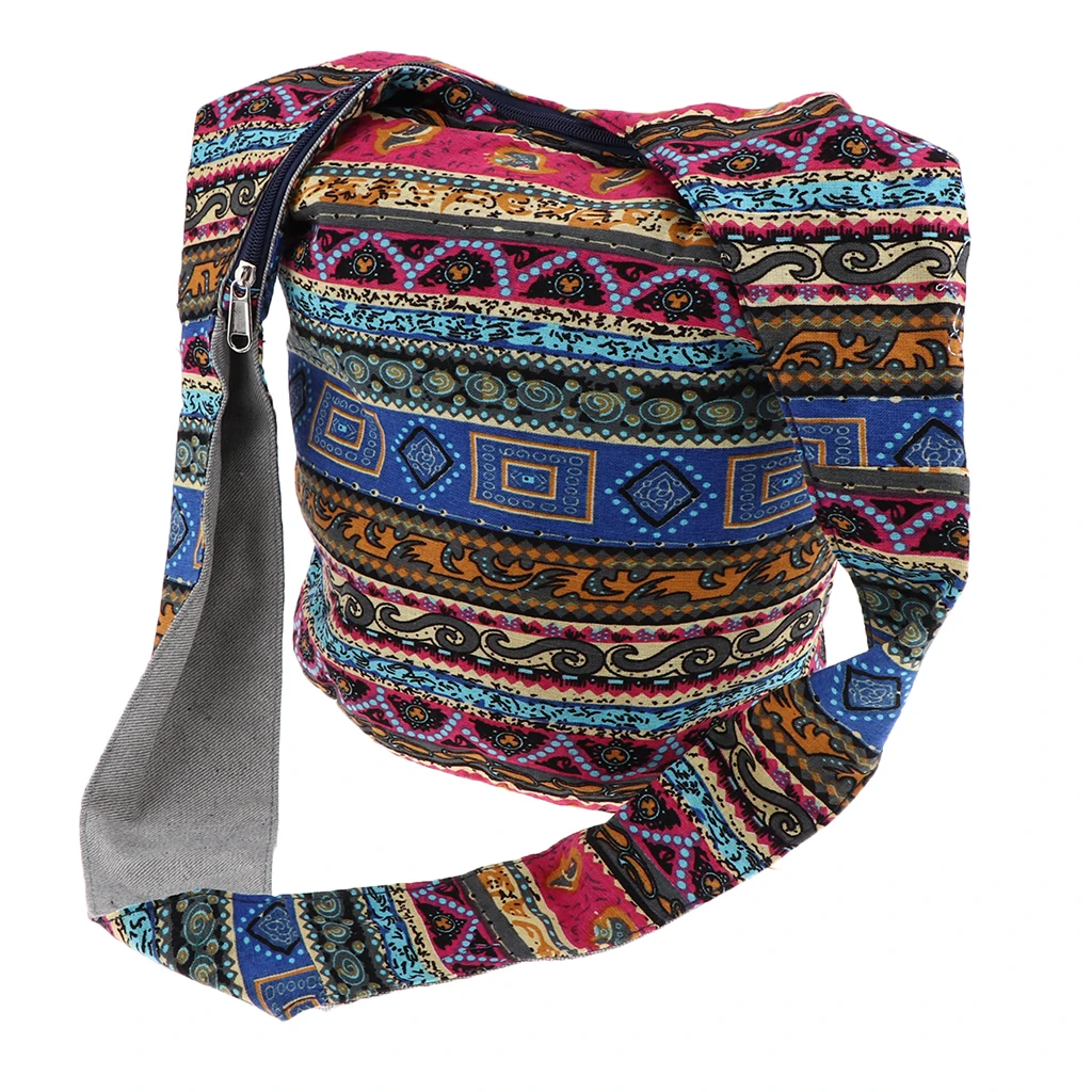 Thai Hippie Crossbody Bags Bohemian Hippie Crossbody Bag Hobo Sling Bag Handmade Messenger Shoulder Bag