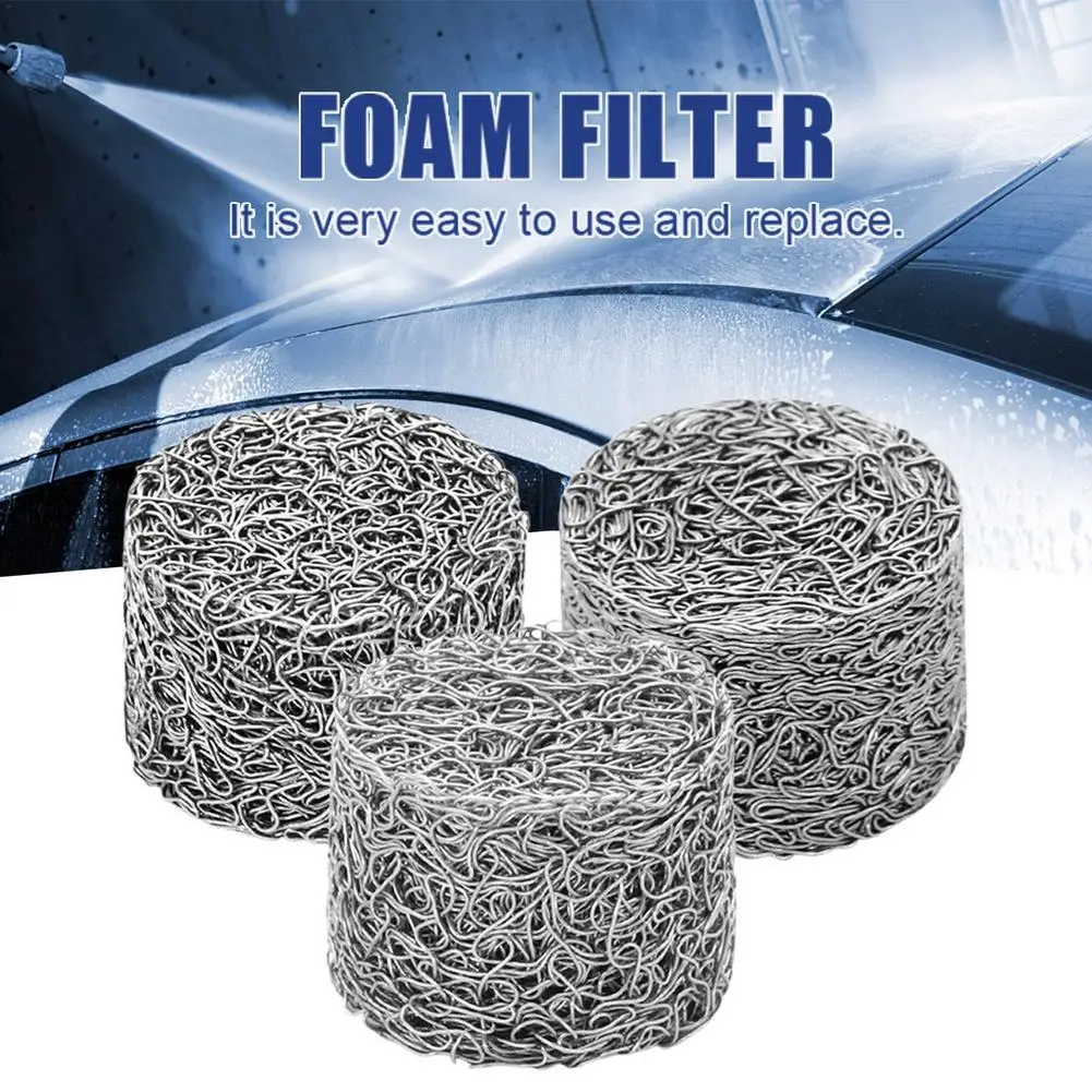 1PC Stainless Steel Mesh Filter Stainless Steel Foam Sprayer Filter High Quality Lance Mesh Tablet For Snow Foam Generator Car