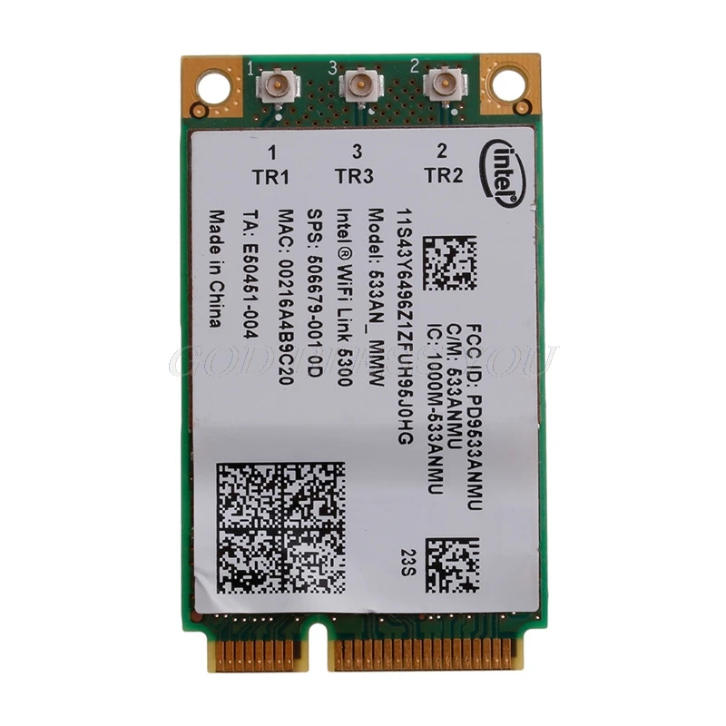 2018 Intel 533AN_MMW WIFI 5300 card For . ThinkPad X200 X301 T400 W500 Hot Sale Drop Shipping