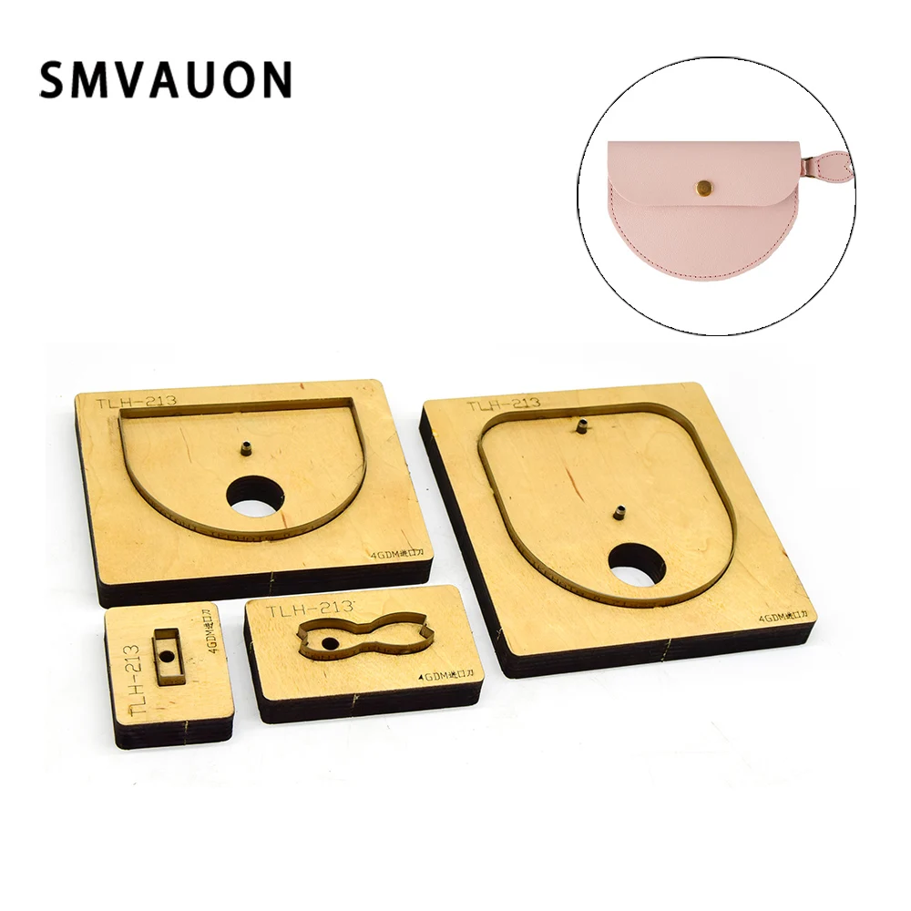 Laser Mold Punch Tool Suitable for Die-Cutting Machine, Wooden Die Cut, Coin Purse, Handamde Craft, DIY