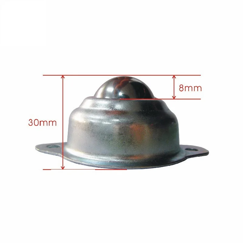 Roda Tiga Roda Universal Robot Sapi Robot 30Mm Kastor Bola Baja Semua Roda Putar Bola Furnitur Bundar Kastor Bola