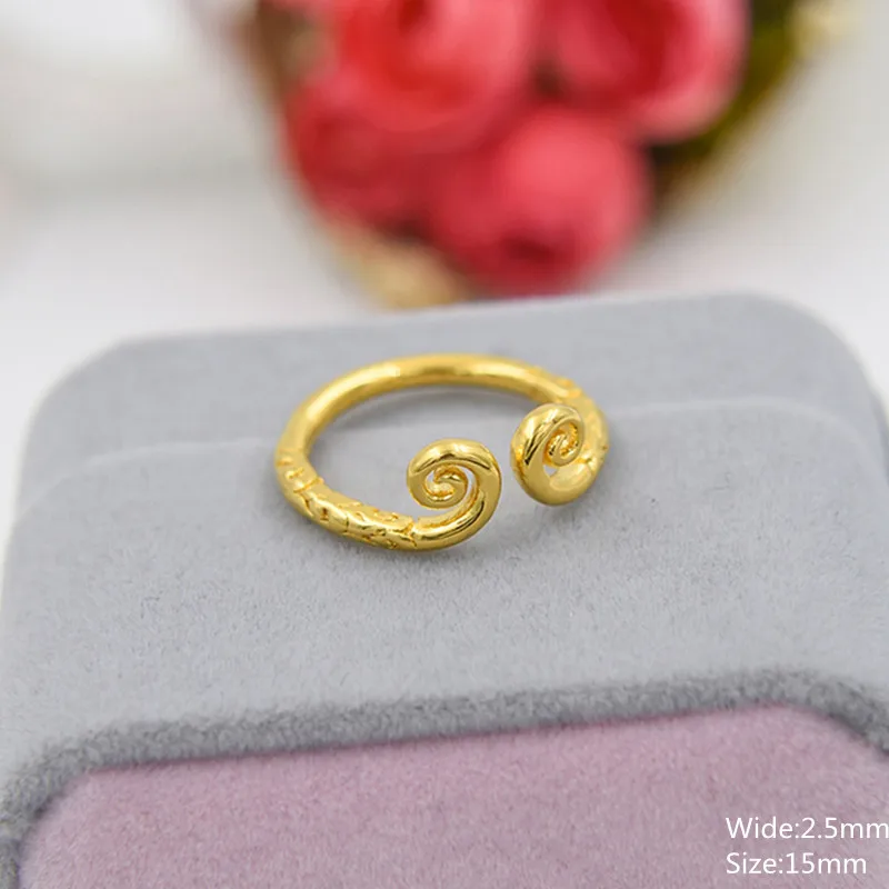 Forbbiden Love Gold Rings for Women 24K Gold Plated Ring Monkey King Ring Birthday Anniversary Engagement Ring Jewelry Gift