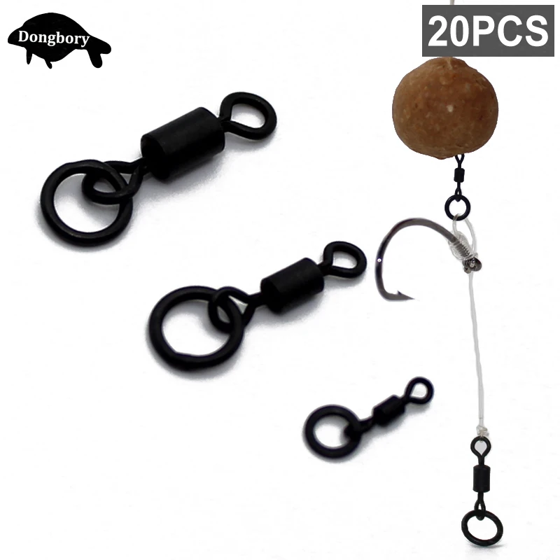 Anillos giratorios flexibles de cambio rápido para aparejos pelo carpa