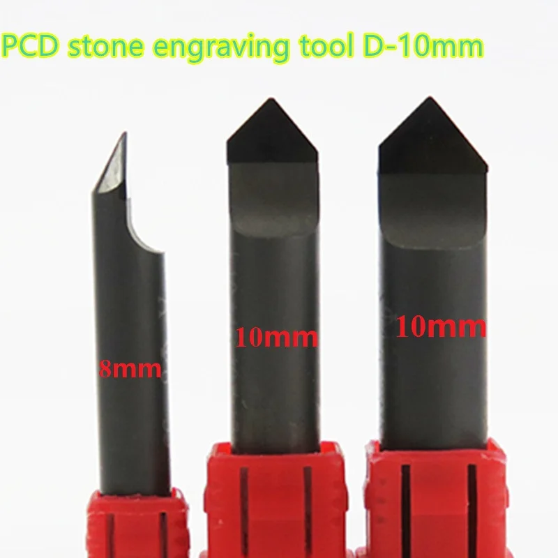 แกะสลักเครื่องตัด 10 มม.แกะสลักเพชรหิน CNC end Milling V Bits 8 มม.สําหรับหินแกรนิตหินอ่อนสายแกะสลักตัวอักษร emboss