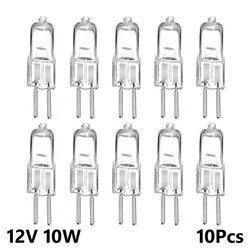 Bombillas halógenas de luz led para iluminación interior, bombillas de luz cálida de cristal con cuentas insertadas tipo JC, brillo Ultra bajo de 10W, 12V G4, 10 Uds.